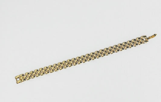 Vintage Gold-Plated Link Bracelet