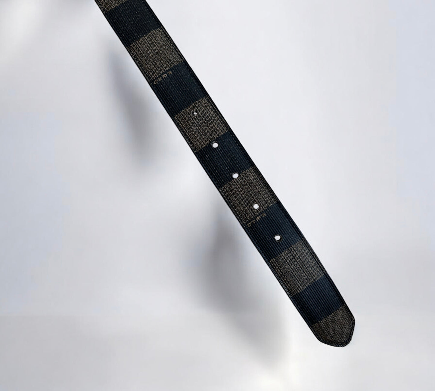 Fendi Zucca Leather Belt |Early 2000s