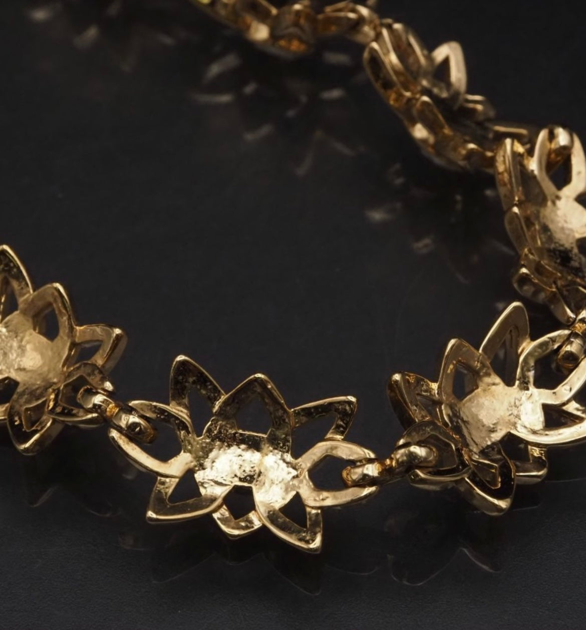 G. D’ORLAN Floral Swarovski Crystal Collar Necklace