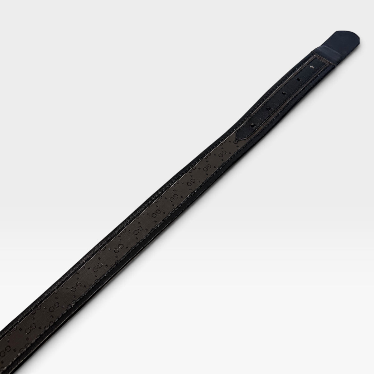 Vintage Gucci Black GG Monogram Belt | Late 1980s