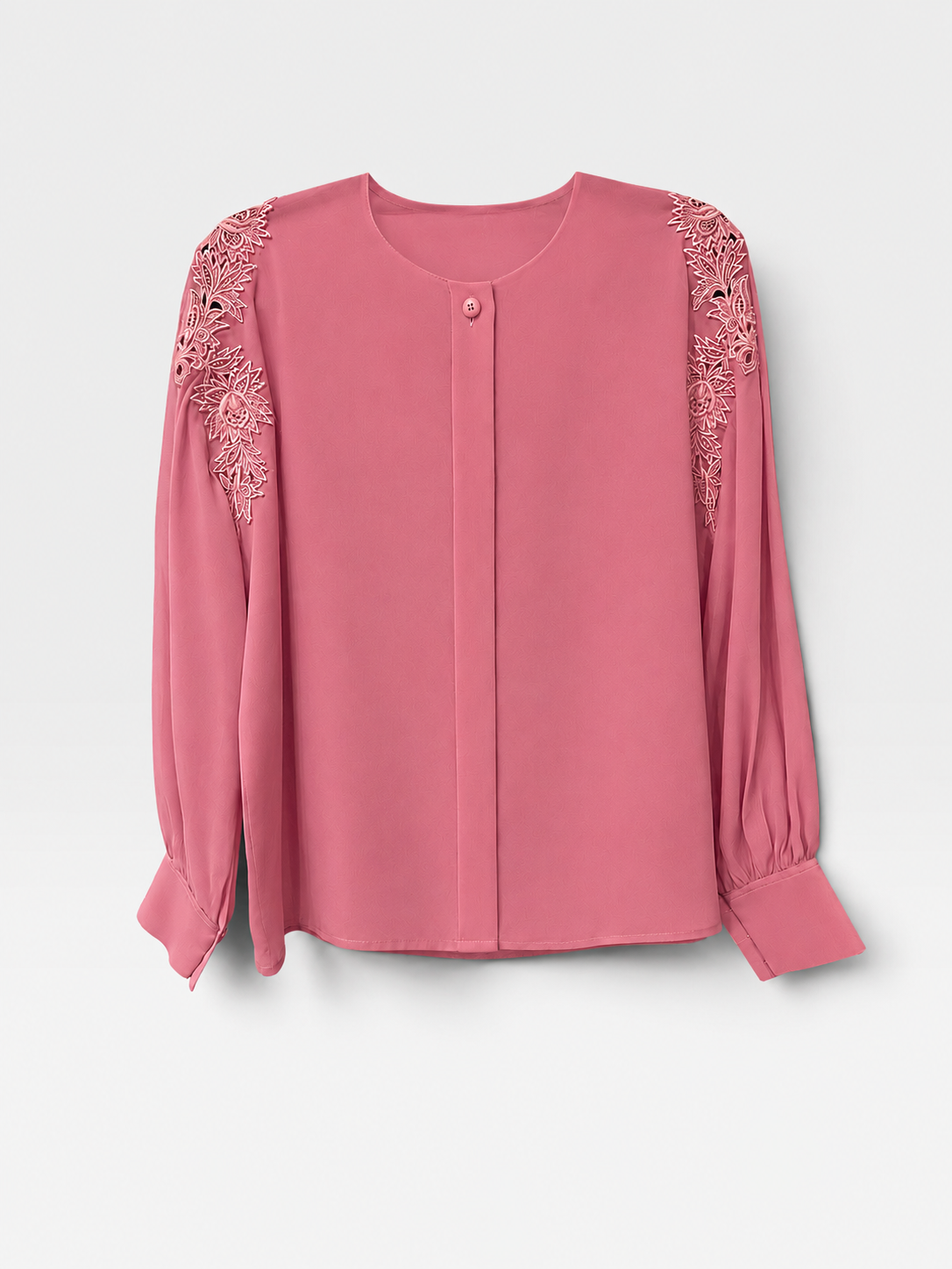 Vintage Christian Dior Pink Cotton Lace Blouse| 2004