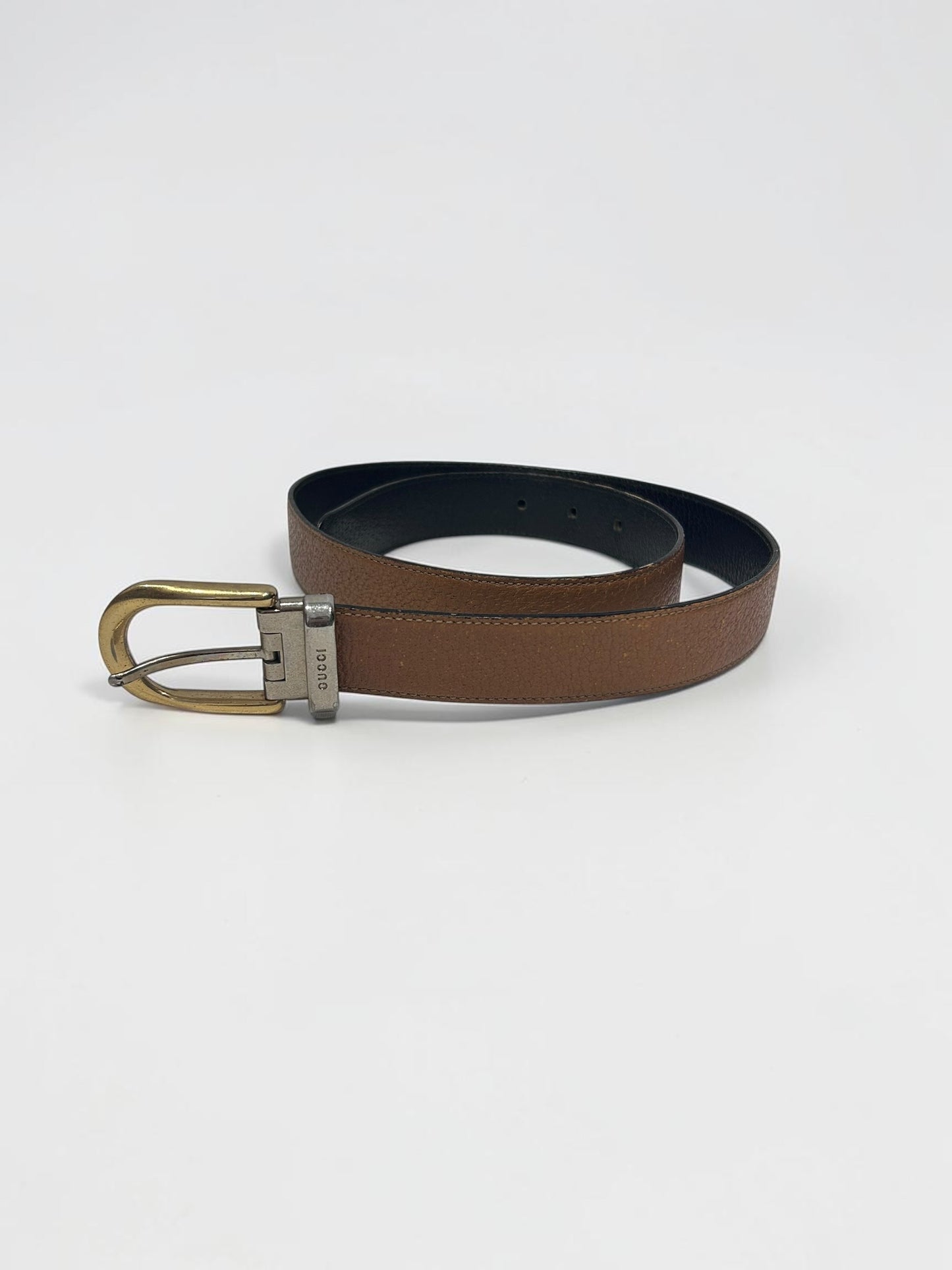 Vintage Gucci Brown Leather Belt