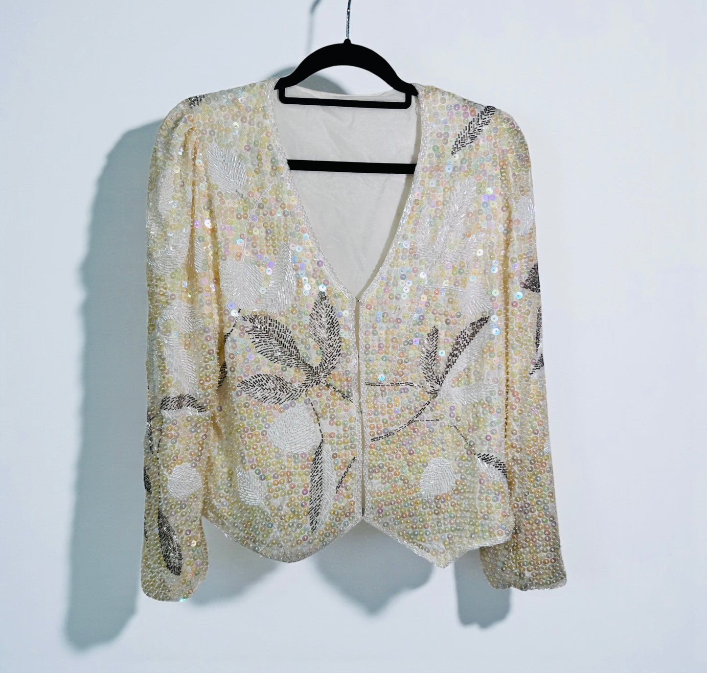 Vintage Hand-Beaded Sequin Jacket