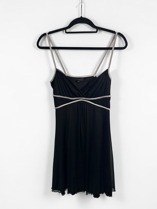 Y2K Amisu Black Mini Dress
