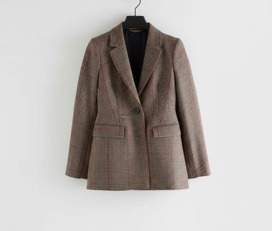 & Other Stories Tailored Checked Blazer
