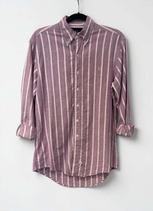 Vintage Ralph Lauren Striped Button-Down Cotton Shirt|Late 1990’s