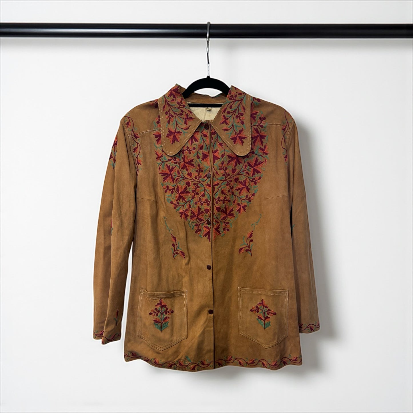 Vintage Embroidered Suede jacket
