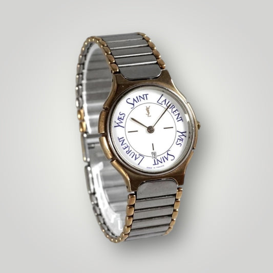 Vintage Yves Saint Laurent Two-Tone Watch