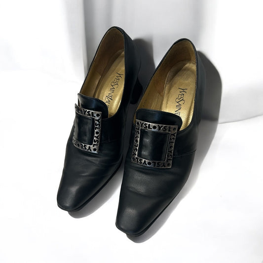 Vintage YSL Heeled Loafers