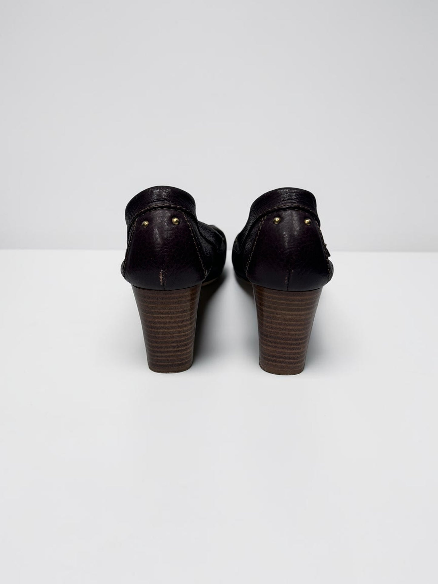 Vintage Chloé Leather Heels |Early 2000s ,Phoebe Philo Era