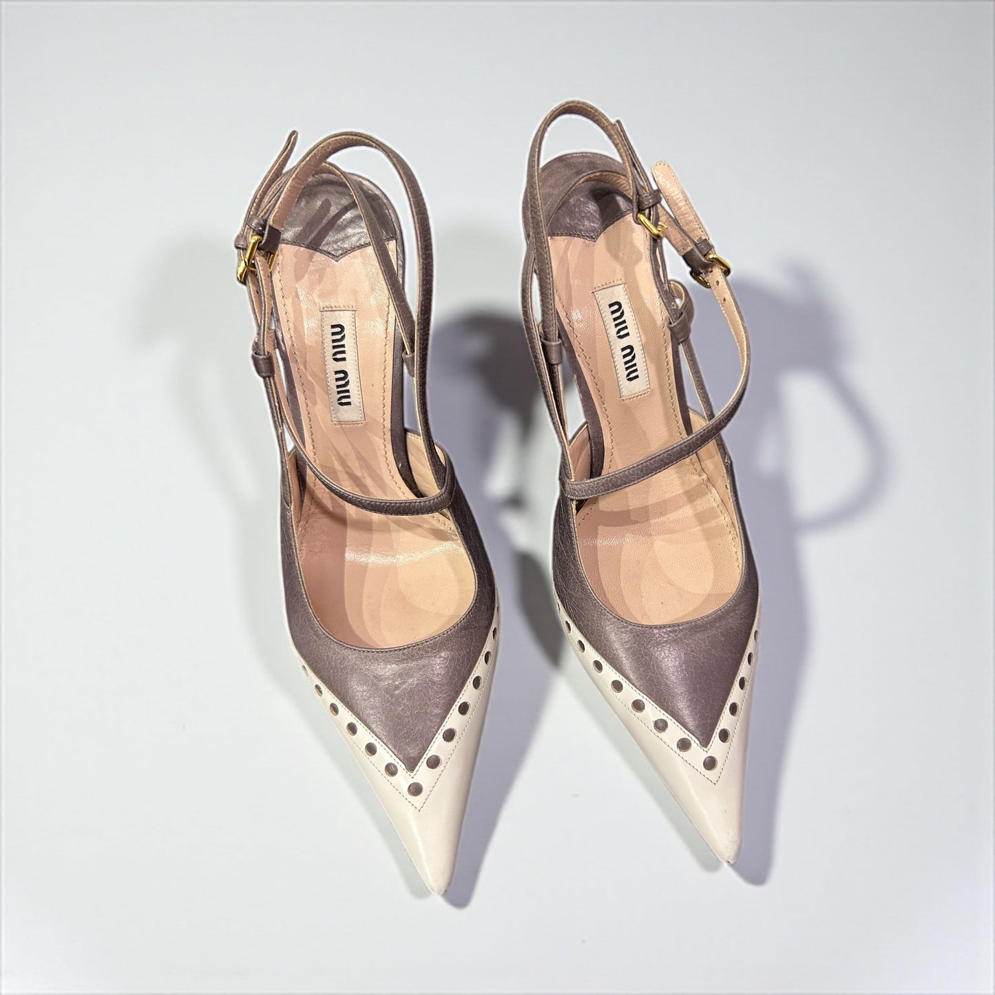 Miu Miu Spring/Summer 2013 Two-Tone Pointed Toe Heels