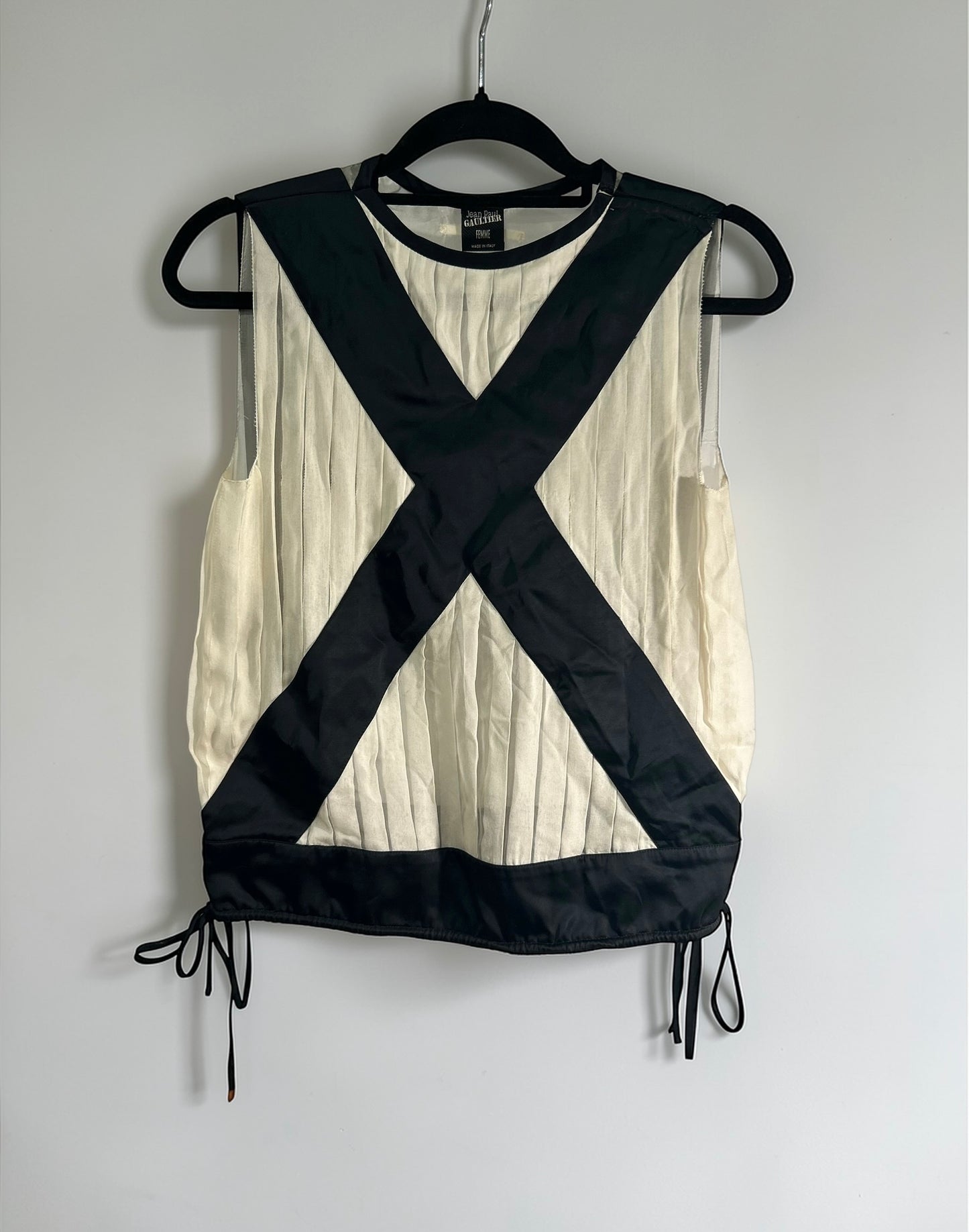Jean Paul Gaultier FEMME Silk Top – Runway Piece |2000’s
