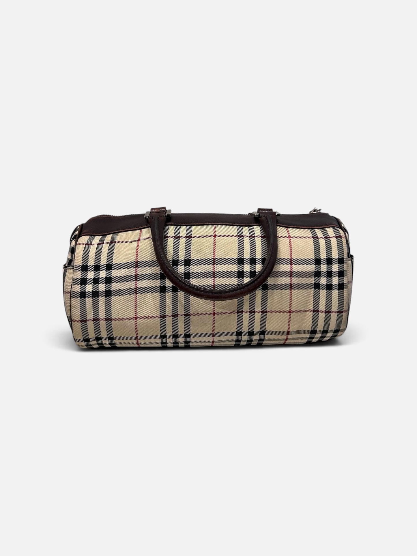 Vintage Burberry Nova Check Barrel Bag|Early 2000s
