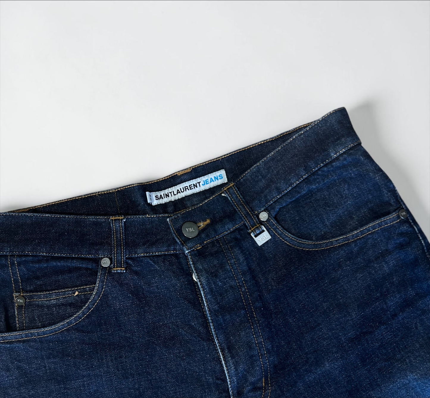 Vintage Saint Laurent Straight Leg Denim |1990s