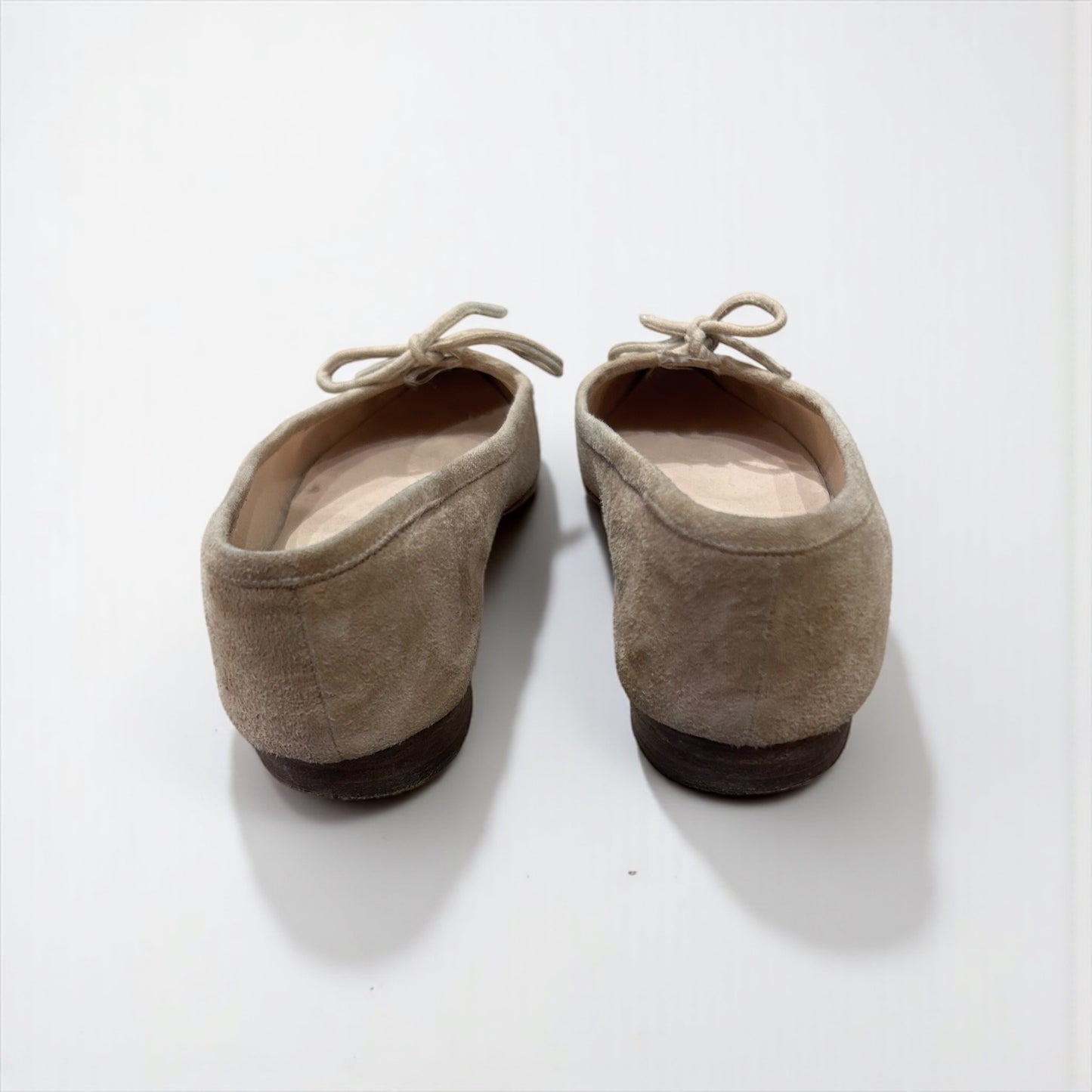 Vintage Manolo Blahnik Suede Pointed Ballet Flats