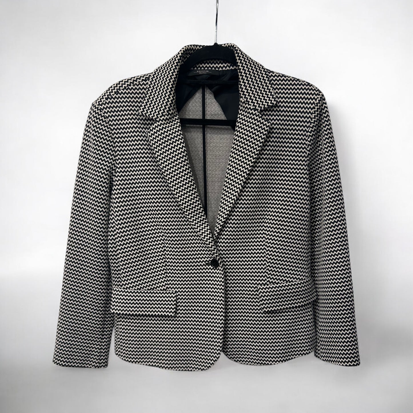 Weekend by Max Mara Black & White Tailored Blazer