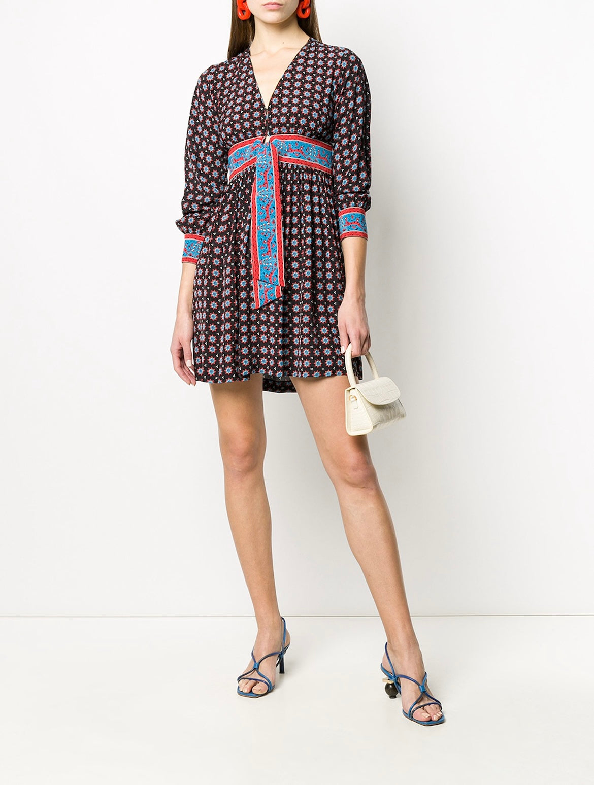 Sandro Paris Printed mini dress