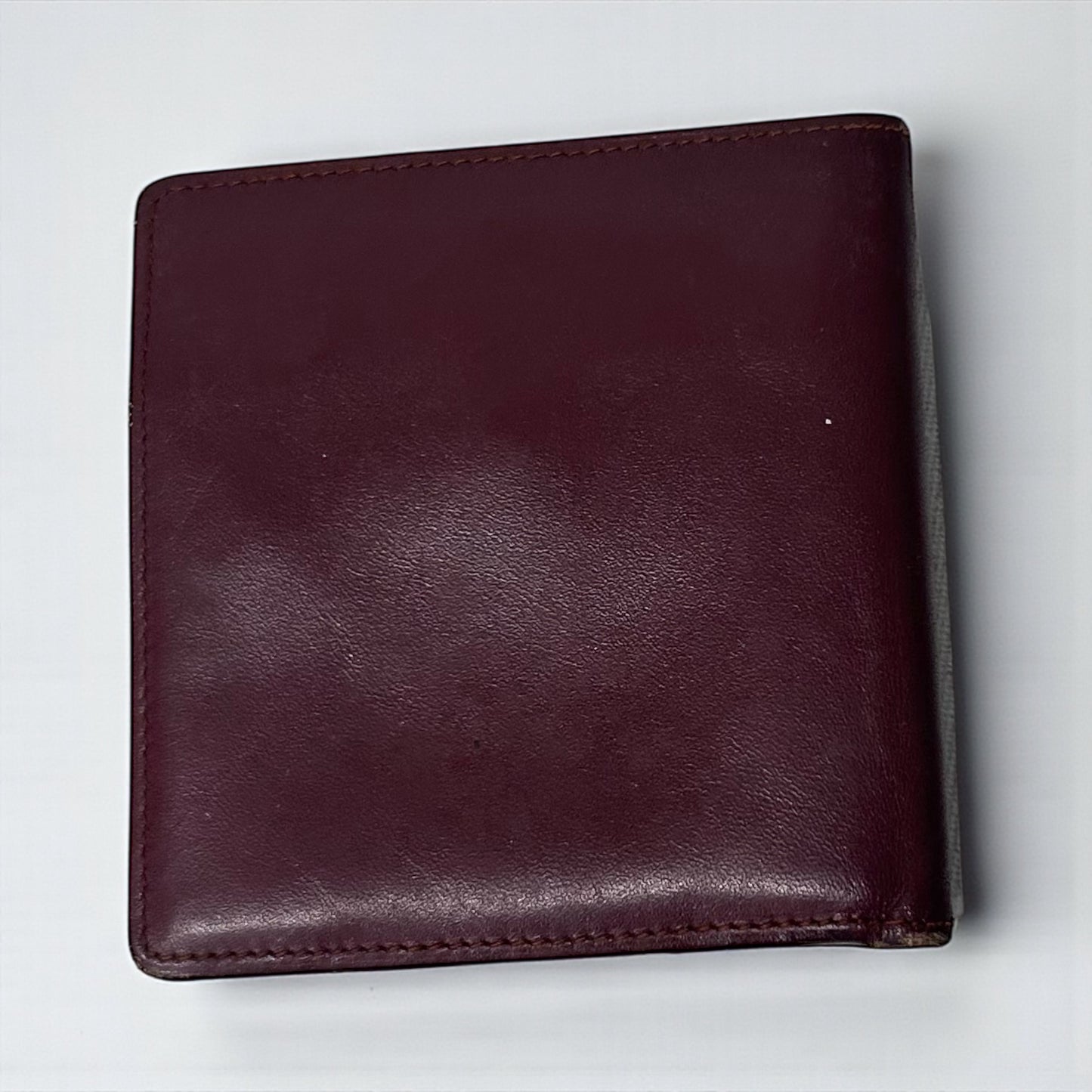 Vintage Cartier Burgundy Leather Wallet