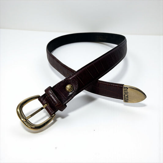 Vintage Moschino Leather Belt