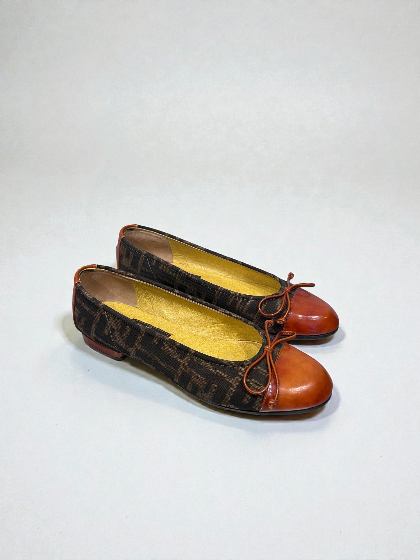 Vintage Fendi Zucca Ballet Flats| Early 2000s