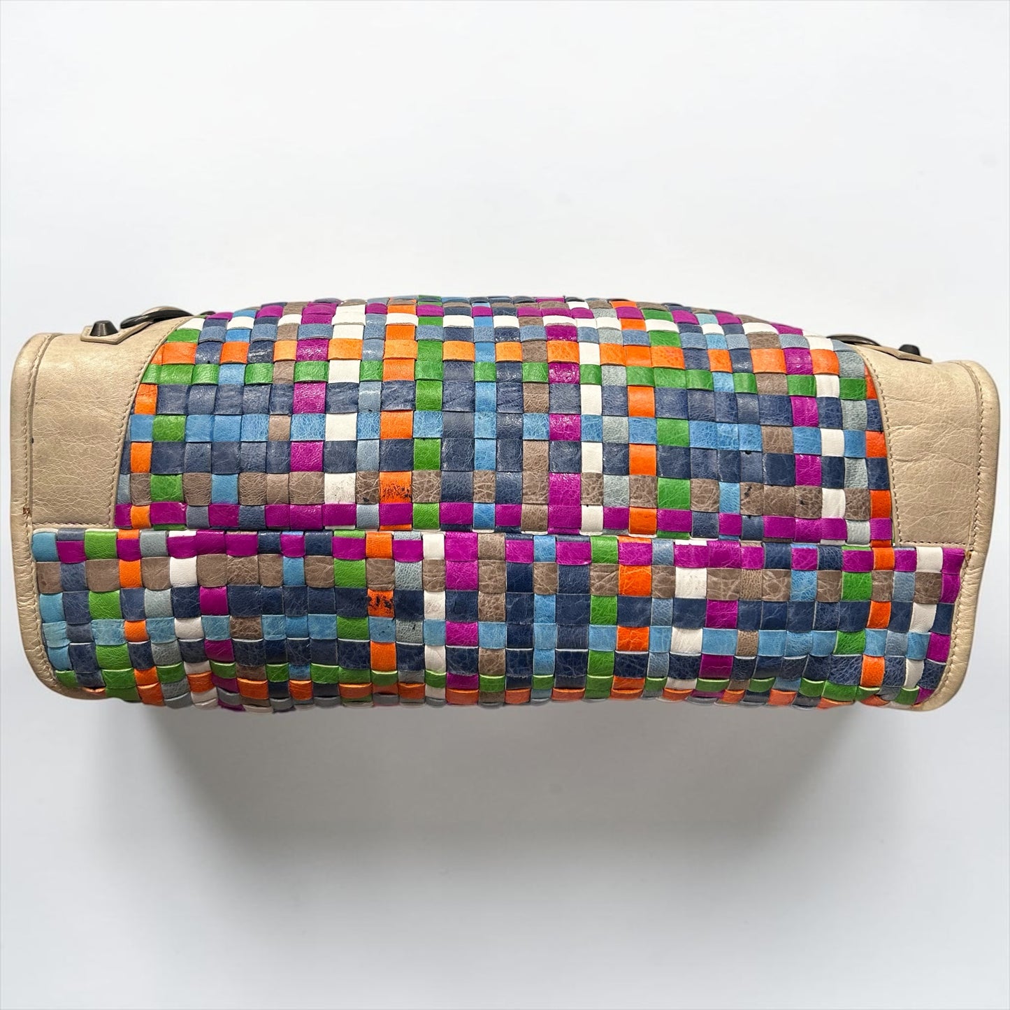 Balenciaga Limited Edition Motocross Woven Classic City Bag|circa 2011