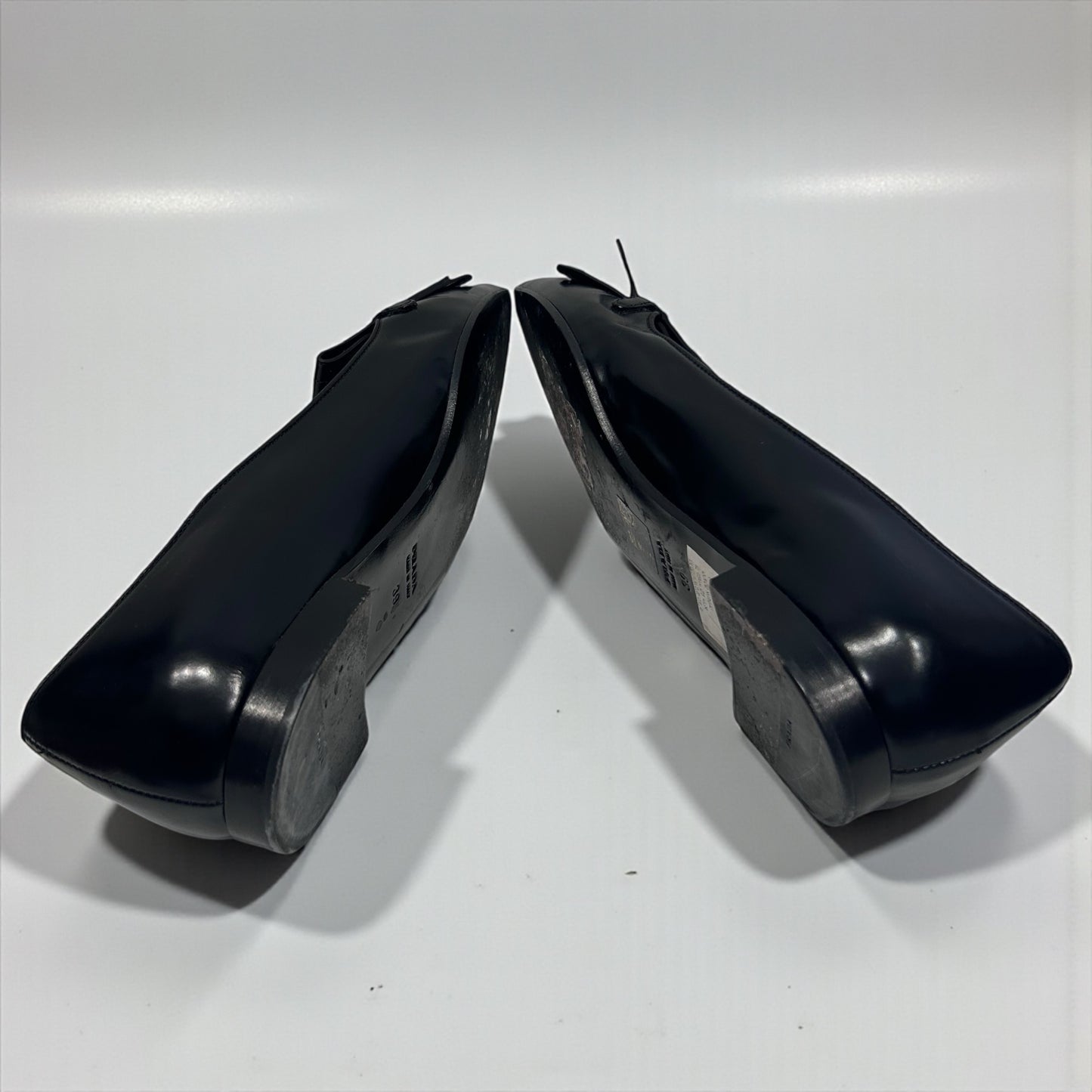 Prada Pointed-Toe Leather Kiltie Flats|2010-2015