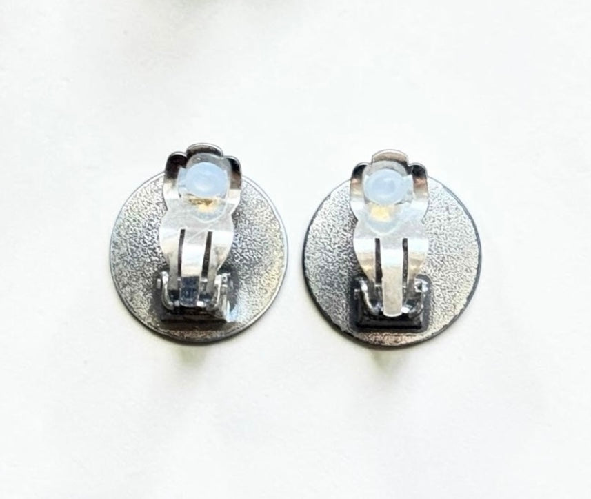Vintage Chanel Silver-Tone Clip-On Earrings | Spring 1999