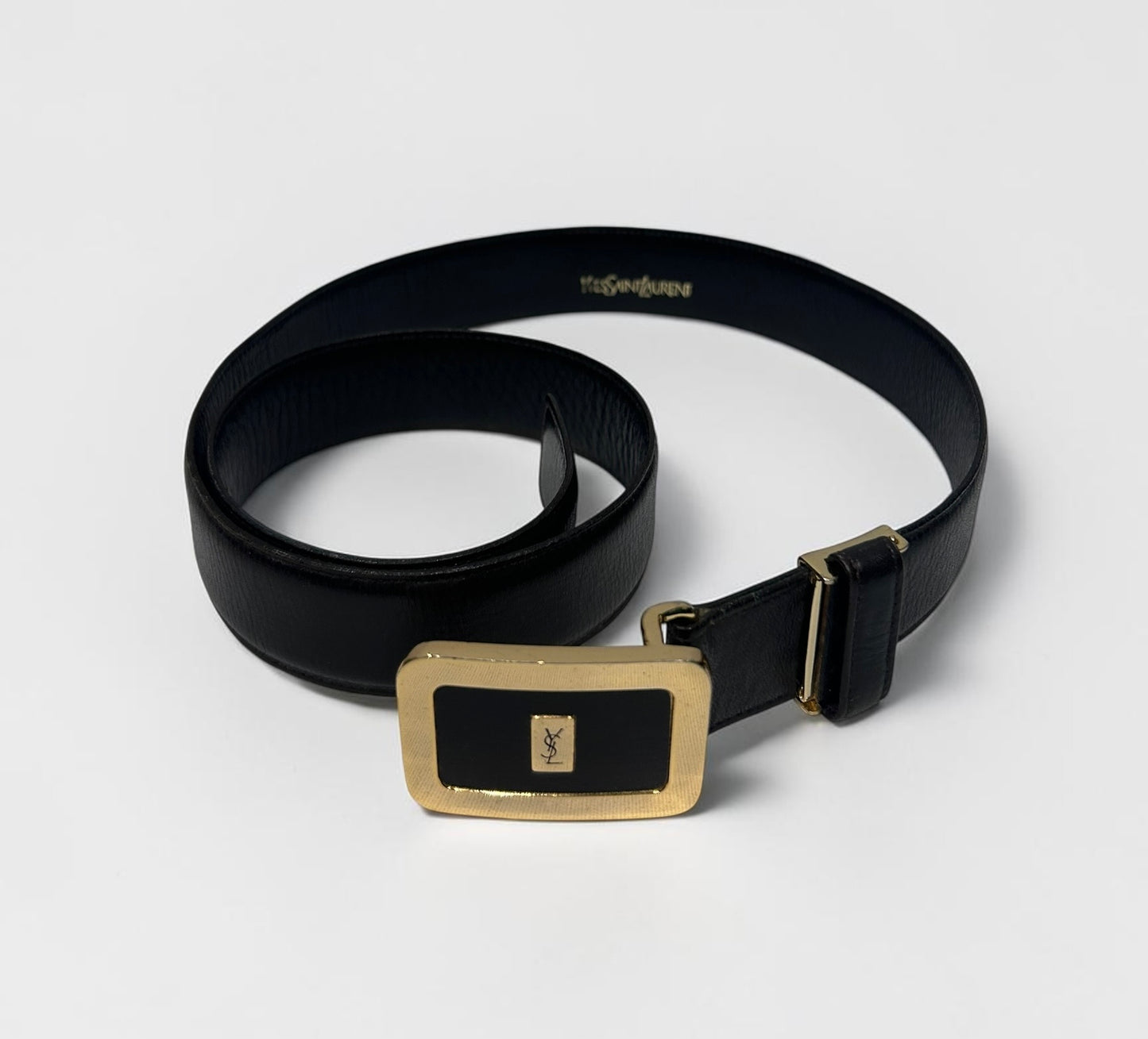 Vintage Yves Saint Laurent Leather Belt|Late 80s