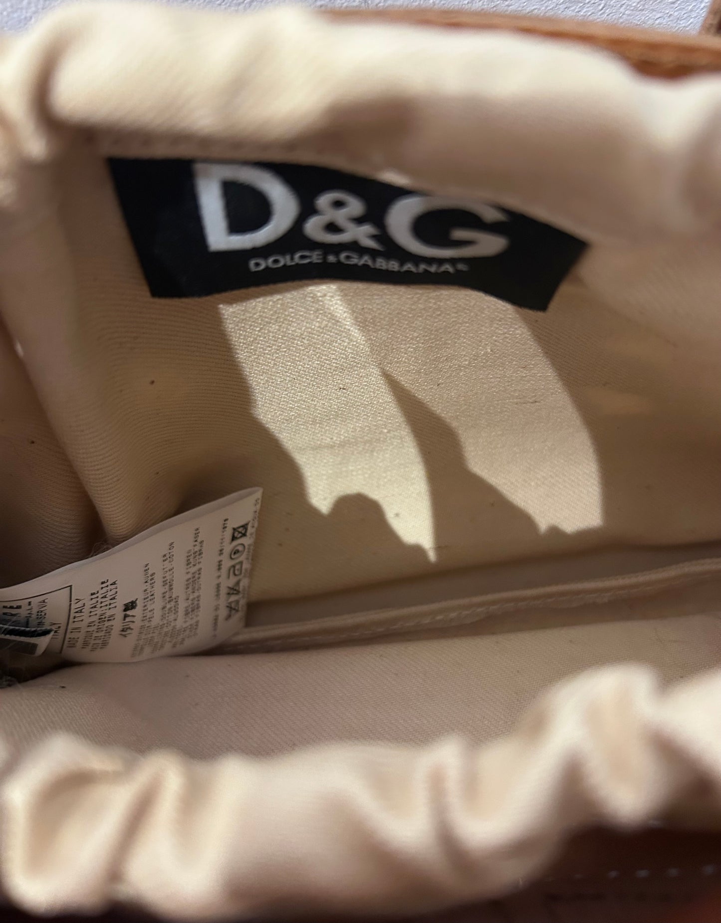 Dolce & Gabbana Vintage Leather Shoulder Bag – Early 2000s