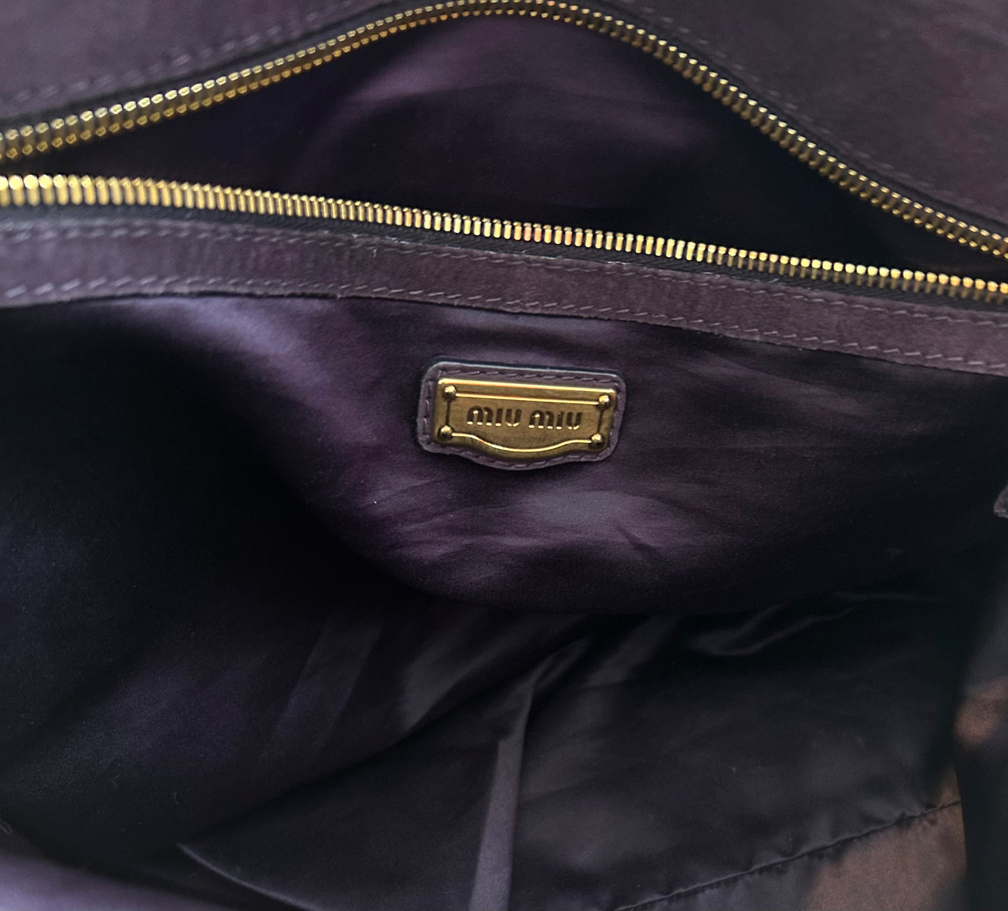 Vintage Miu Miu Hobo suede bag