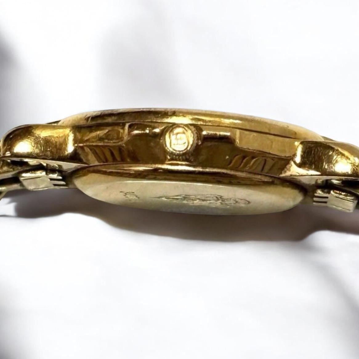 Vintage Gucci Gold Plated Roman Dial Watch – Swiss Made|90s