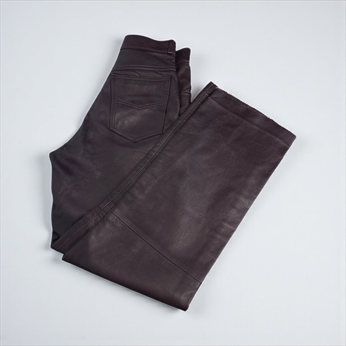 Vintage High Rise Leather Pants