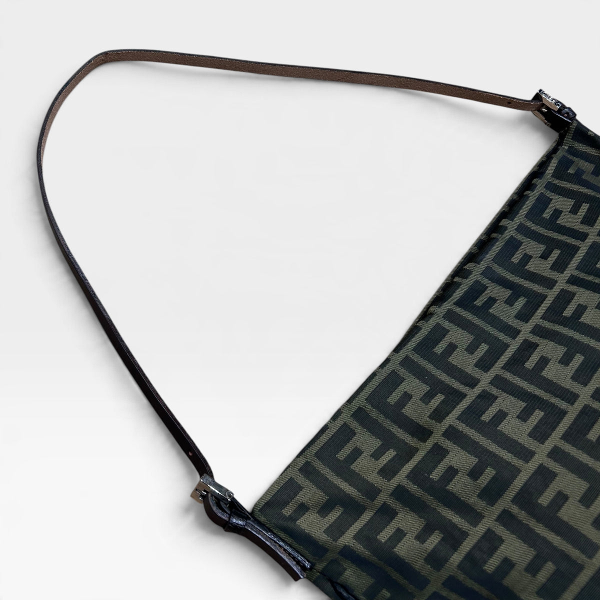 Vintage Fendi Zucca Shoulder Bag | Early 2000s