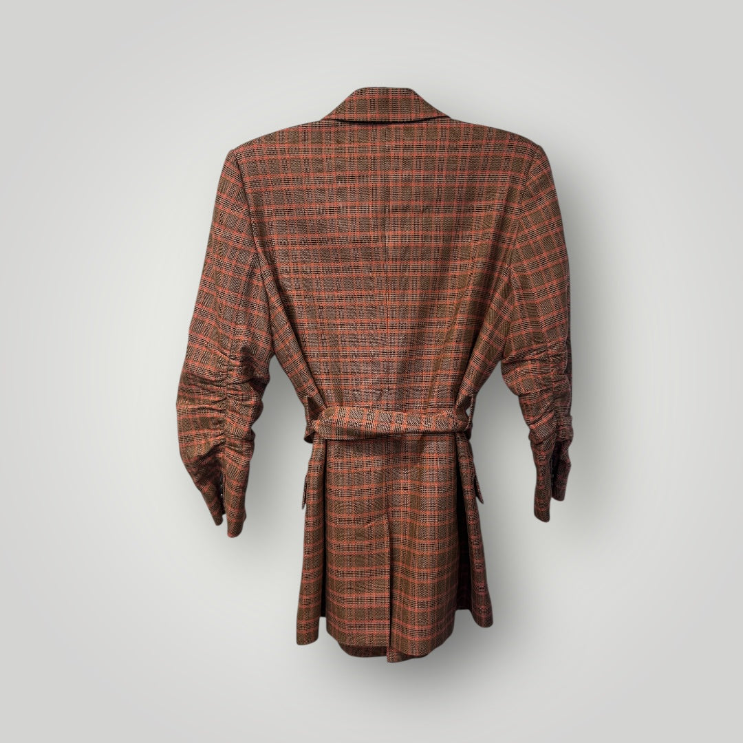 Derek Lam 10 Crosby Belted Check Blazer