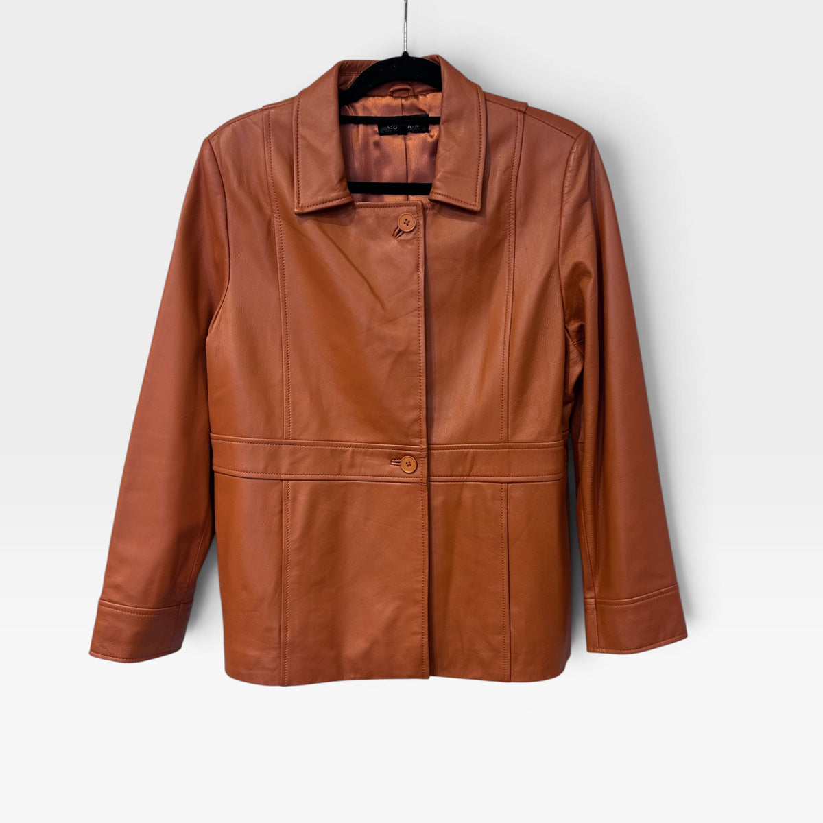 Vintage Leather Tailored Jacket |2000s