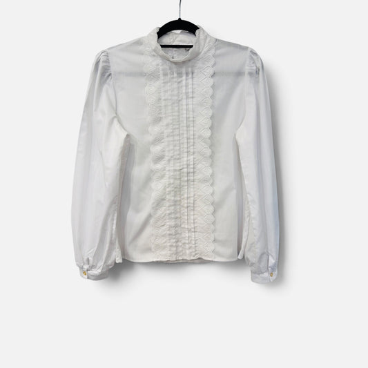 Vintage White Lace Blouse|1990s