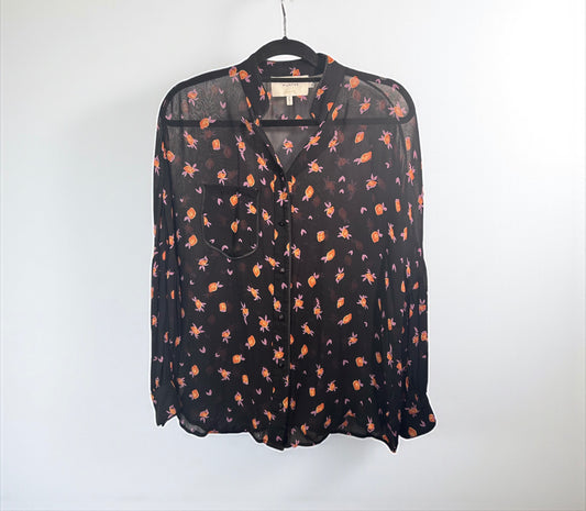 Munthe Sheer Floral Print Blouse