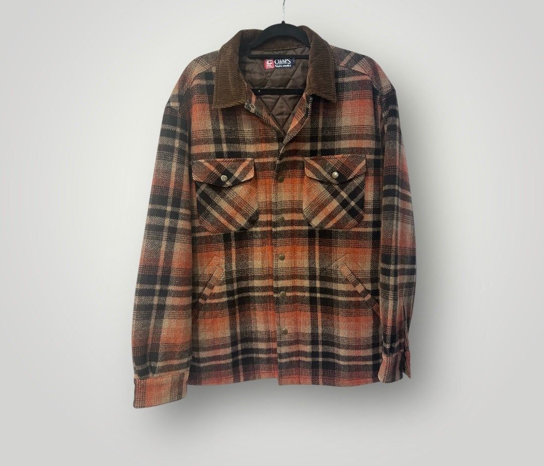 Vintage Chaps Ralph Lauren Plaid Quilted Jacket