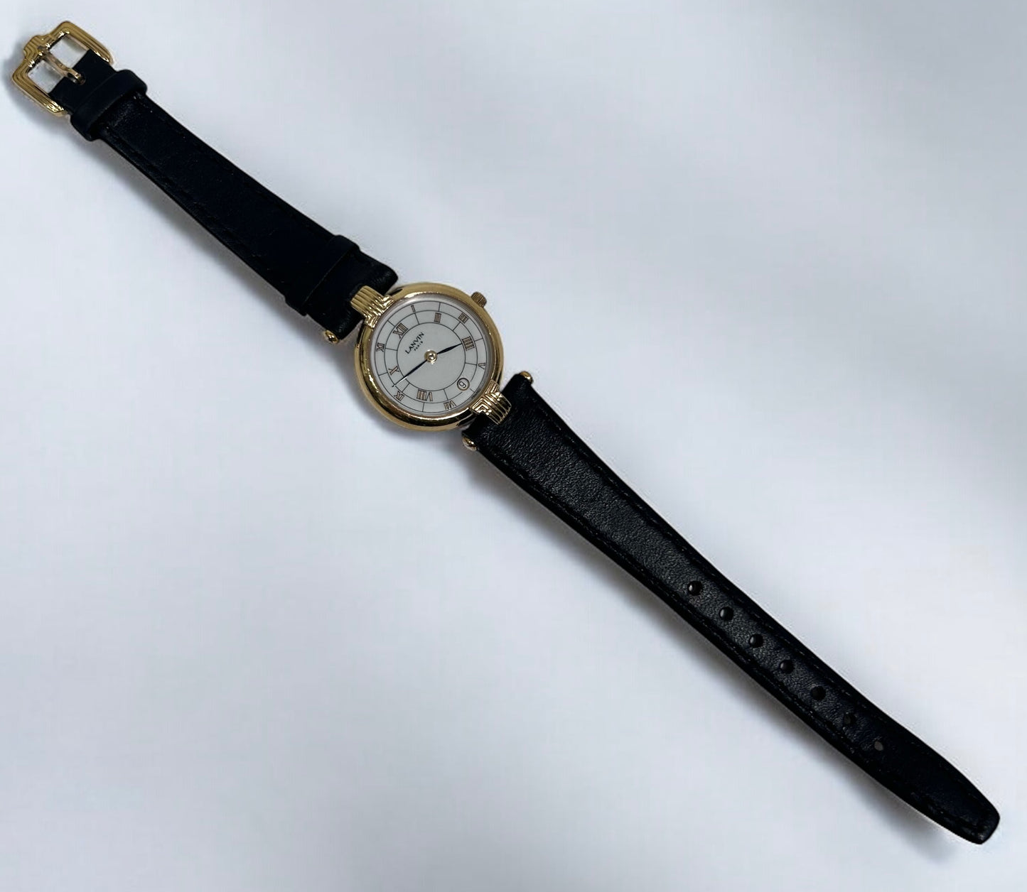 Vintage Lanvin Paris Gold-Plated Quartz Watch