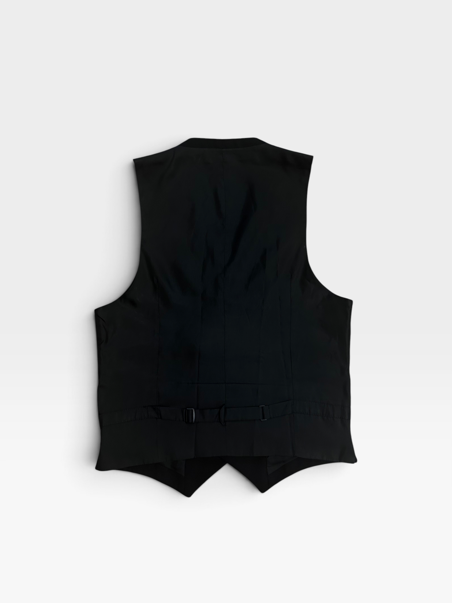 The Kooples Double-Breasted Black Tailored Vest