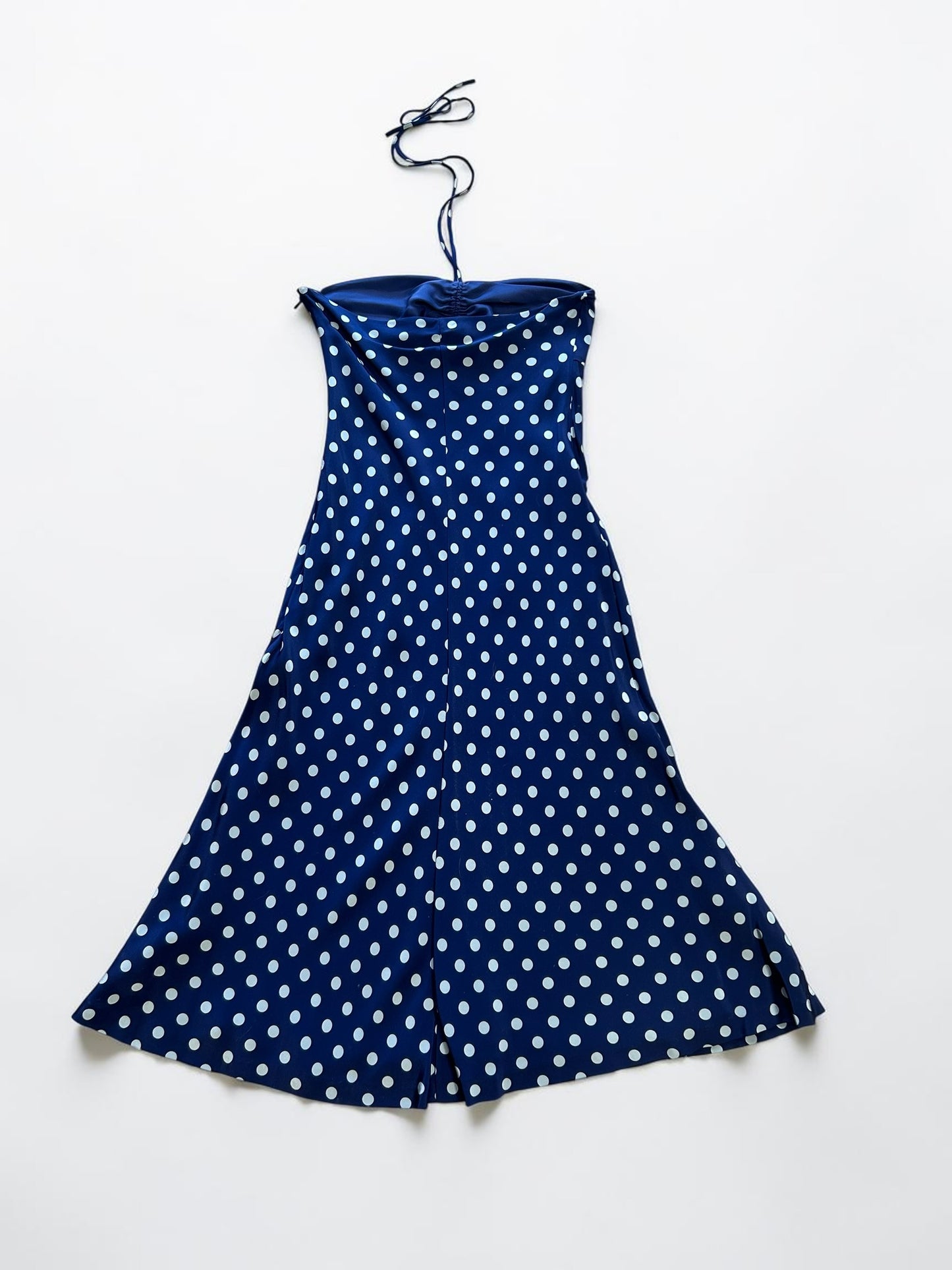 Vintage Ralph Lauren Polka Dot Silk Dress| Early 2000s