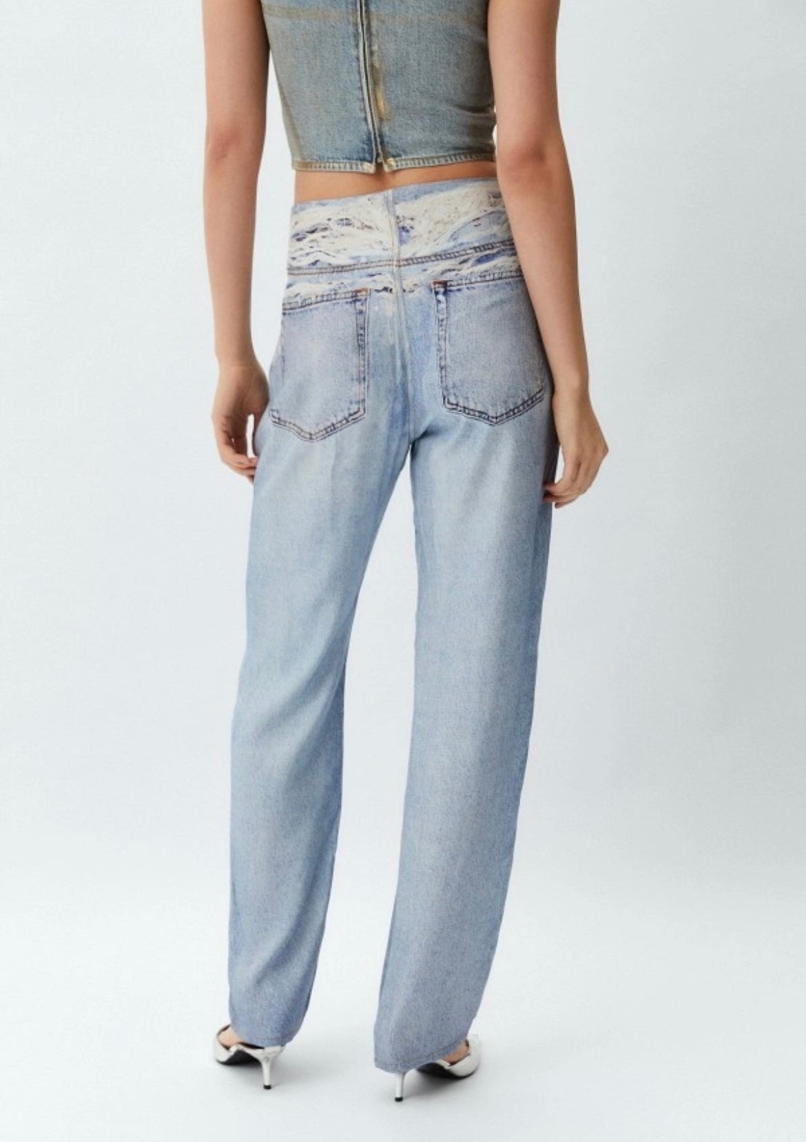 Diesel Trompe-l’œil Straight-Leg Pants