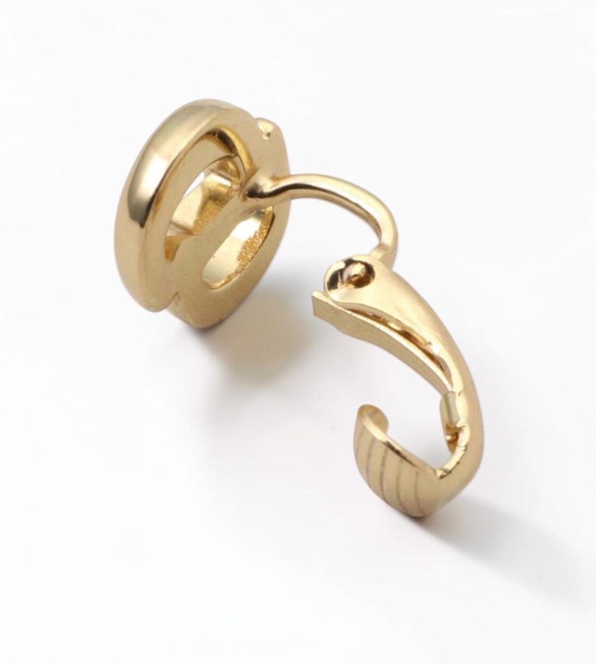 Vintage Christian Dior Gold-Plated Clip-On Earrings | 1990s