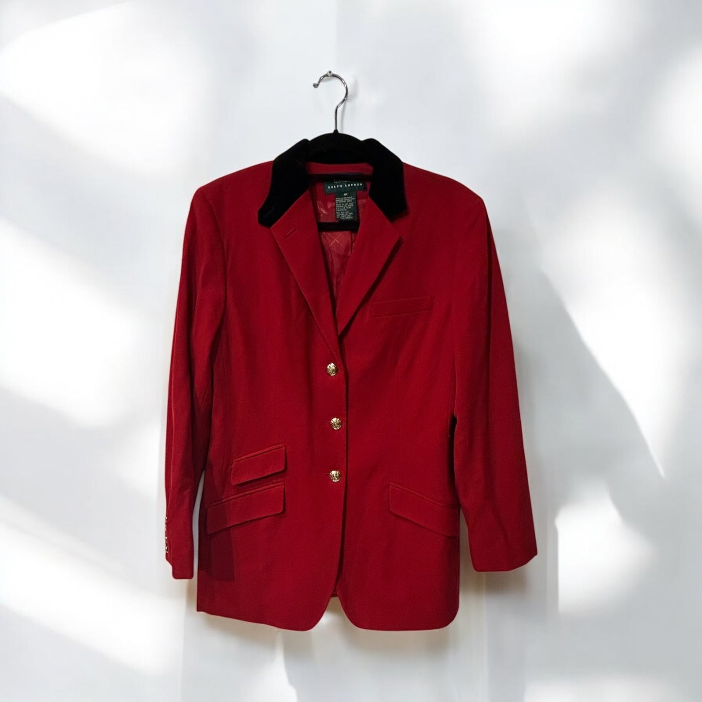 Vintage Ralph Lauren red wool blazer