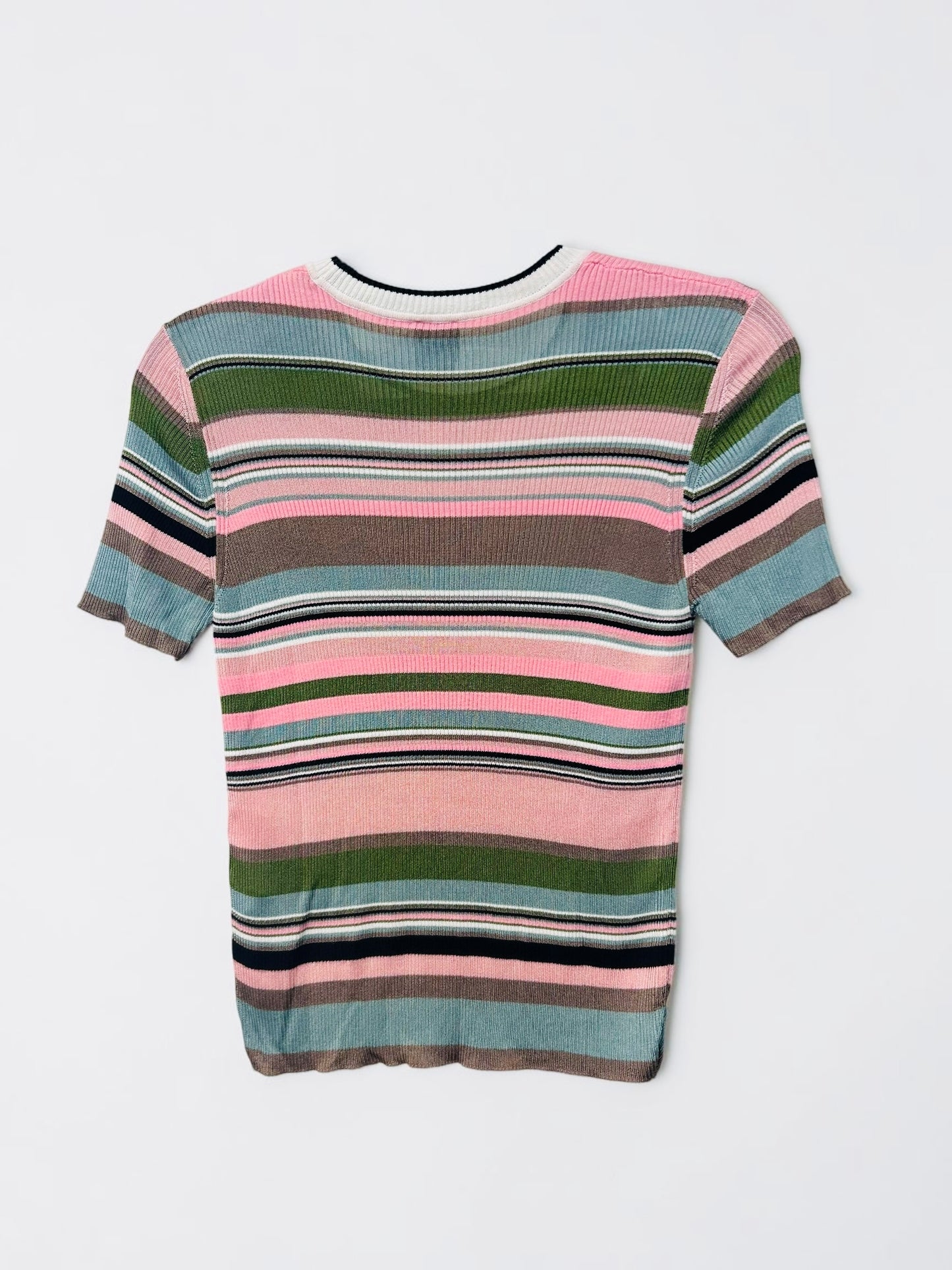 Missoni Striped Knit Short Sleeve Top| 2000׳s