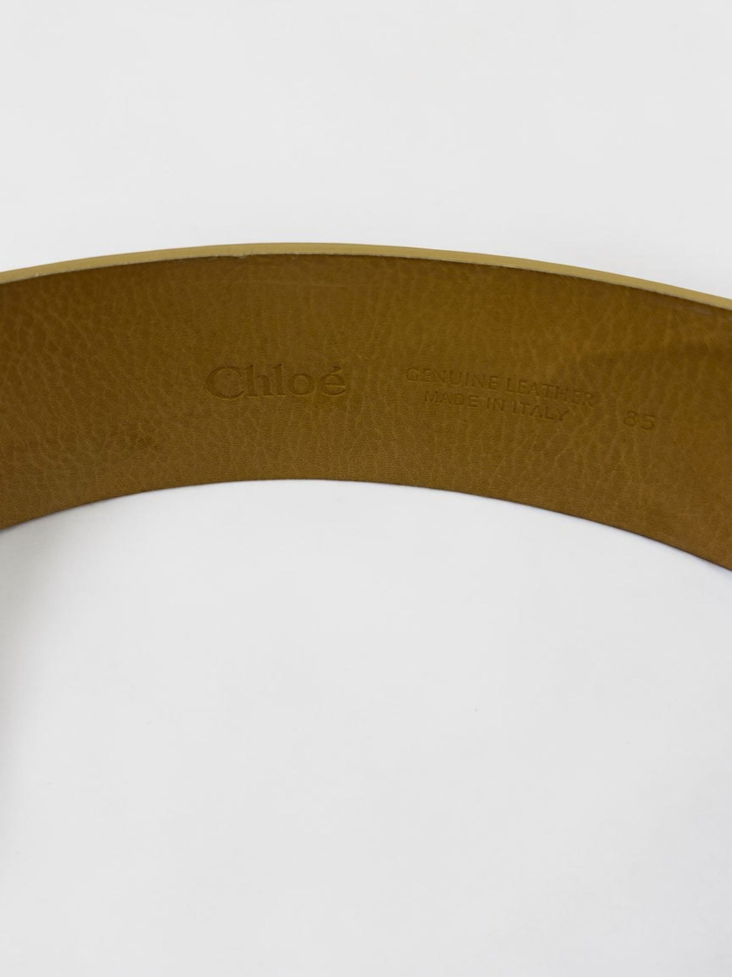 Vintage Chloé Leather Triple Ring Statement Belt| |Early 2000s,Phoebe Philo era