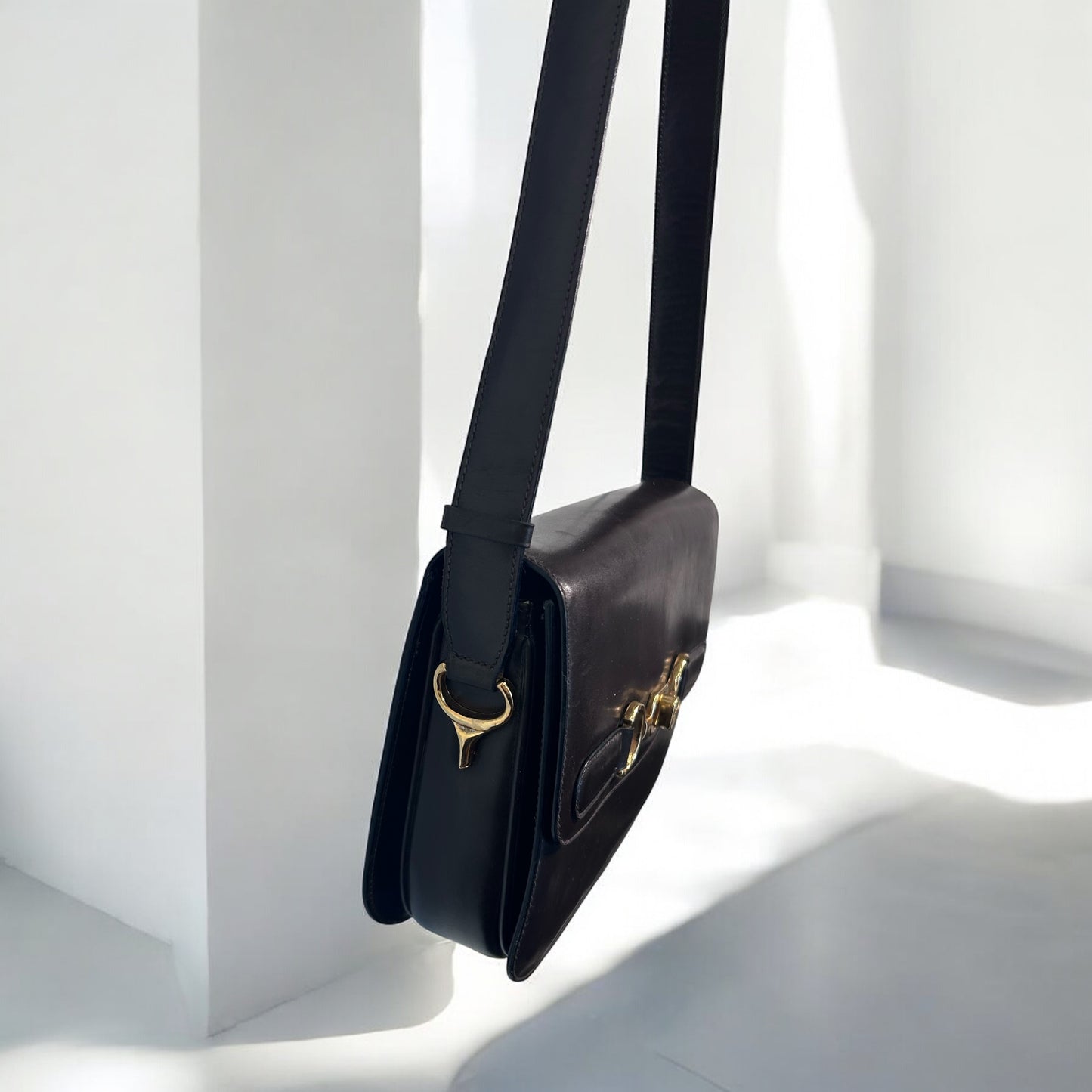 Vintage Celine Chocolate Brown Shoulder Bag – 1990s