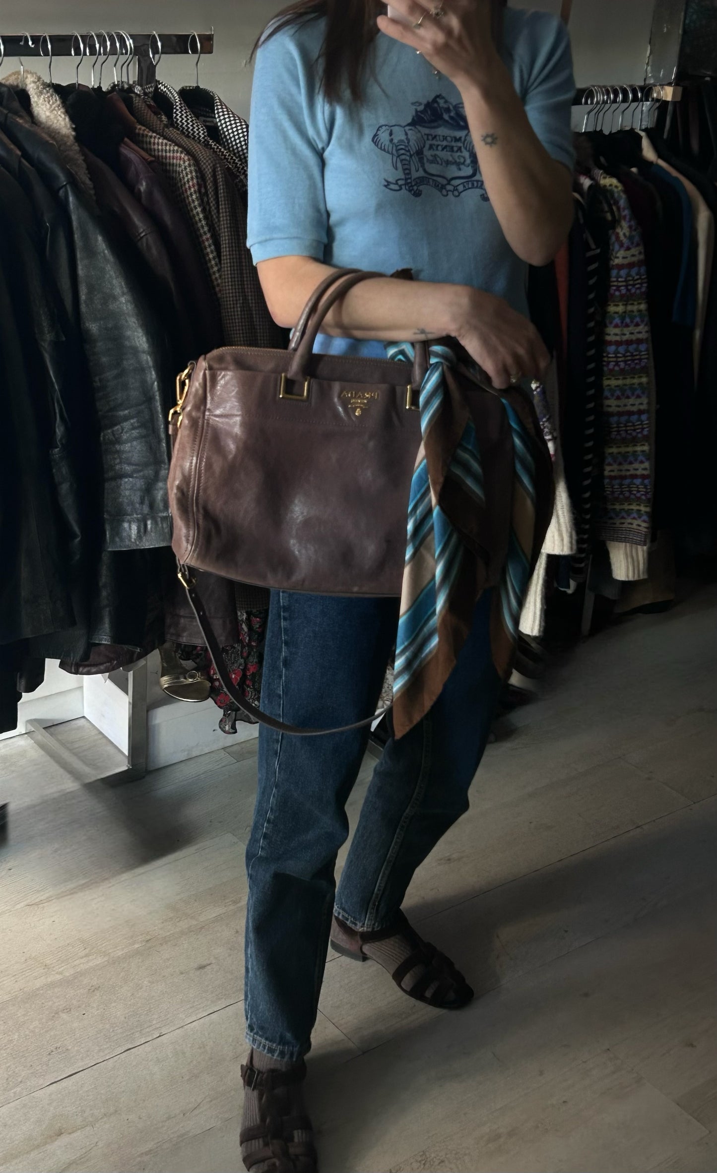 Prada Vitello Leather Bag