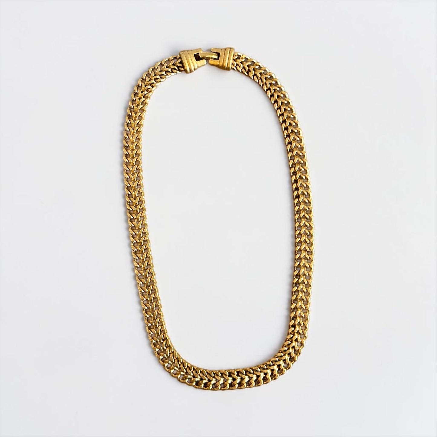 Vintage Monet Gold-Plated Chain Necklace |1990s