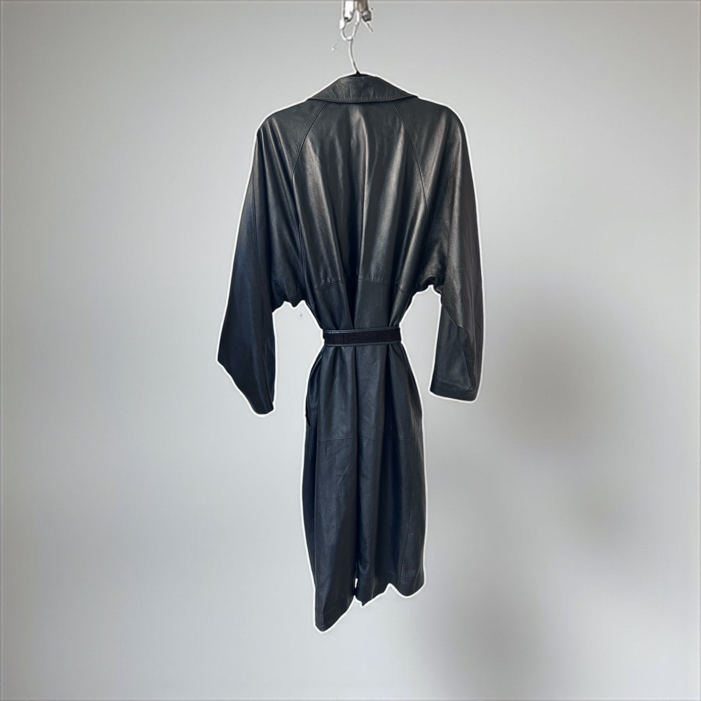 Vintage Ofnat Or Leather Trench Coat